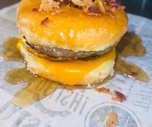 The Donut Burger!! Available on Saturday’s ONLY